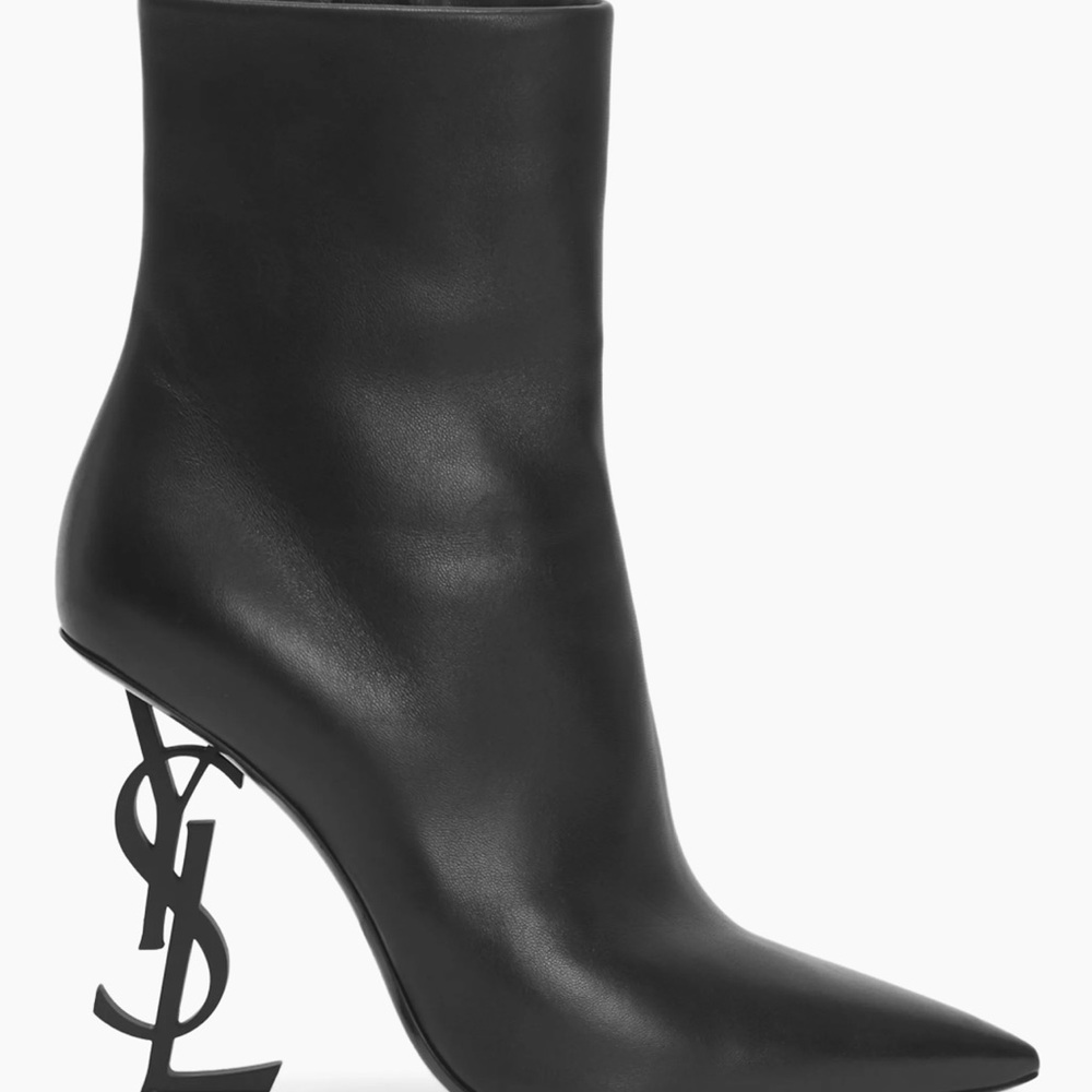 Authentic Saint Laurent YSL
Opyum Leather Booties